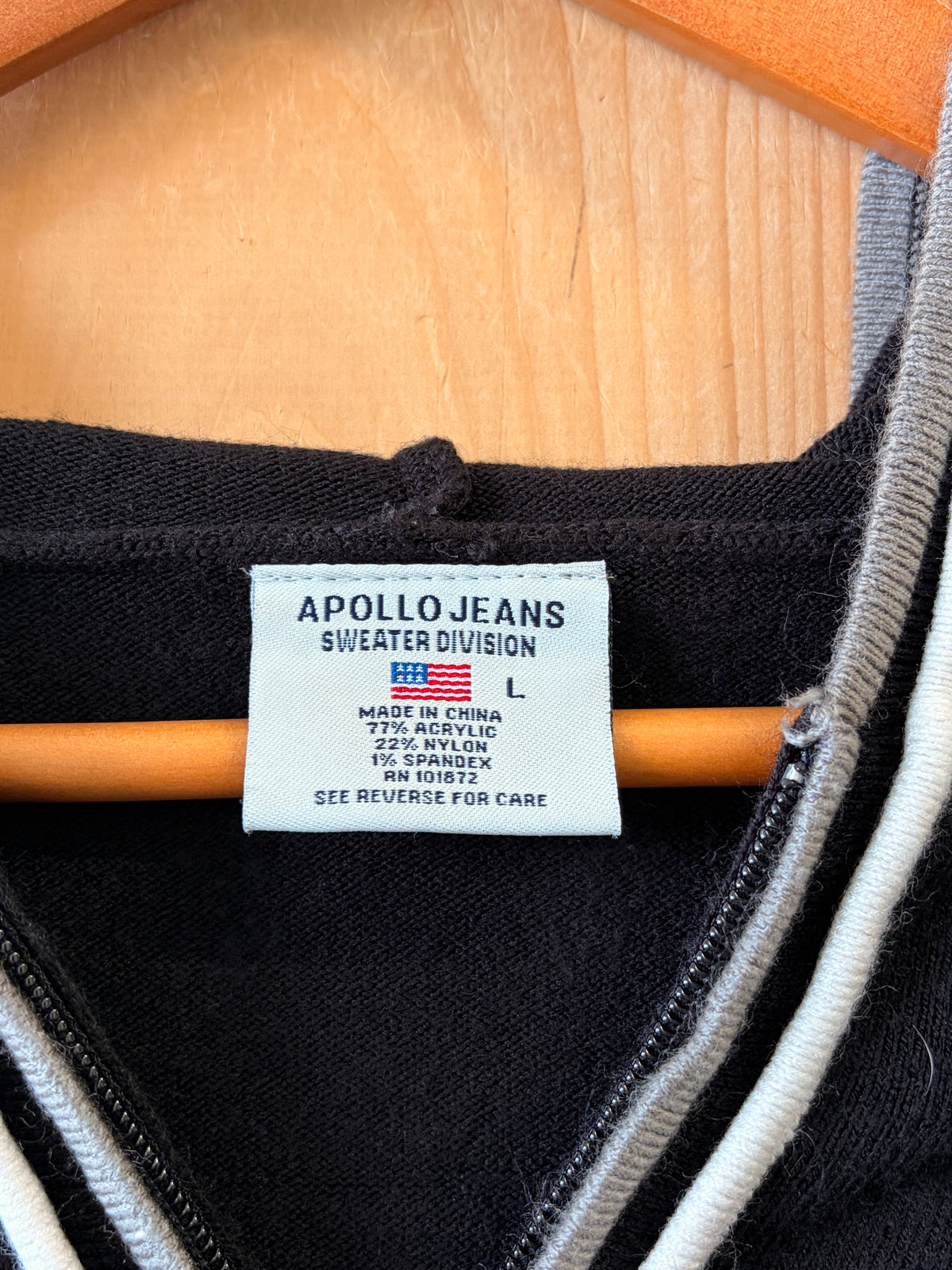 Striped Zip Up Hoodie : M/L