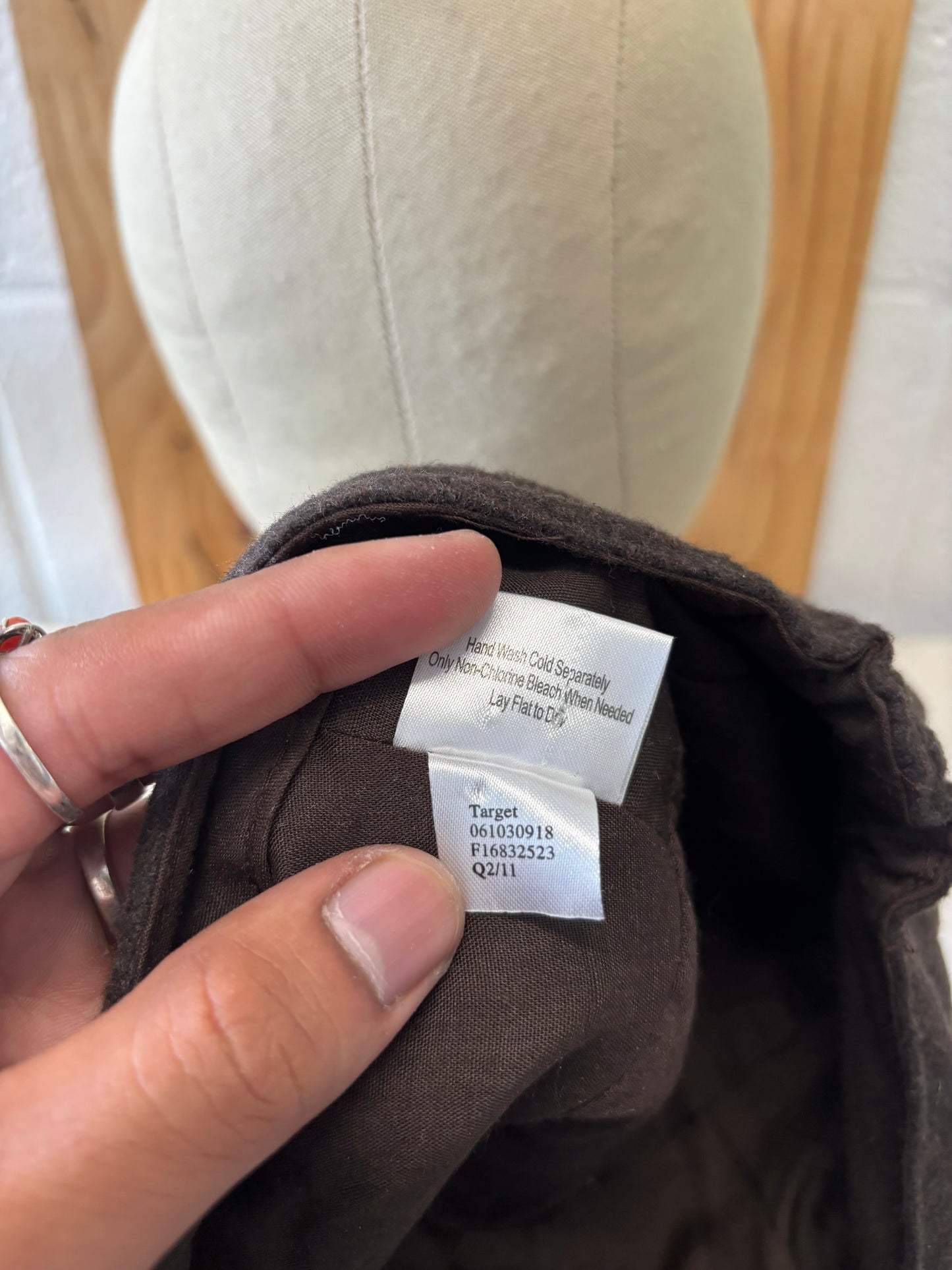 Brown Cadet Style Hat