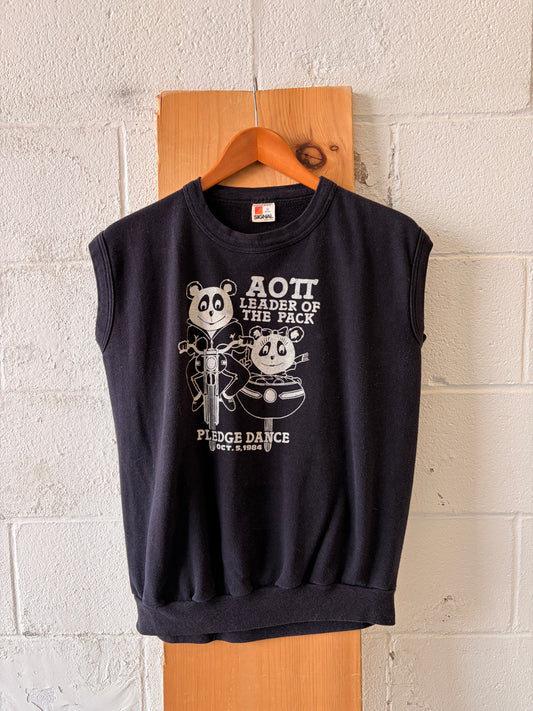 80’s Sleeveless Panda Crew : L