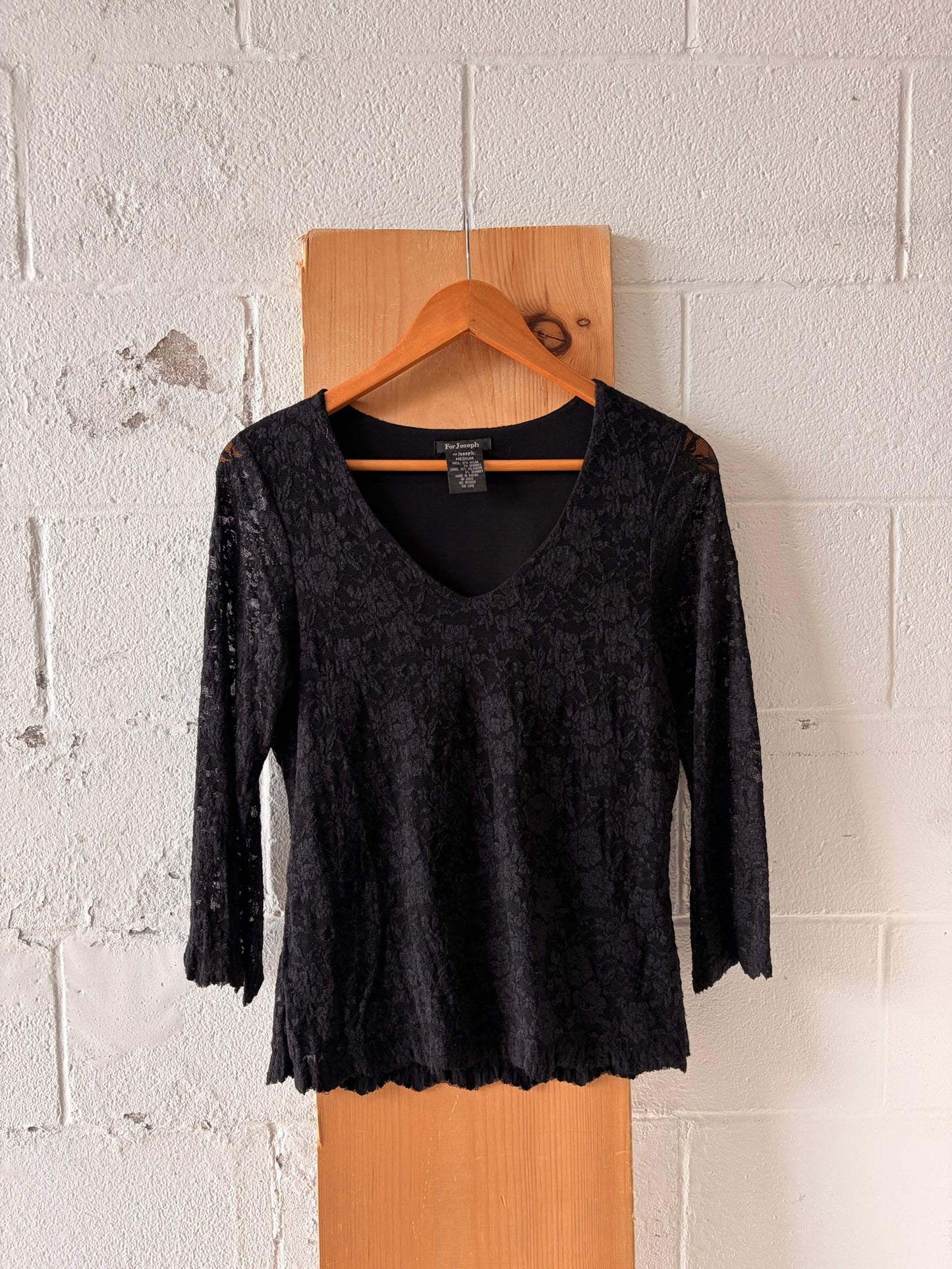 Black Lace Top : M