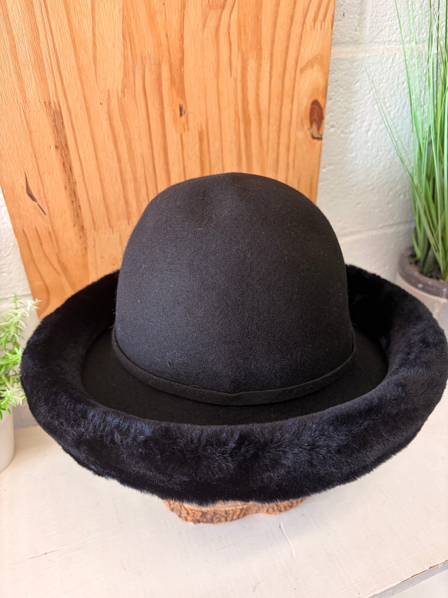 Vtg Black Wool Betmar Hat (Local Pick Up Only)