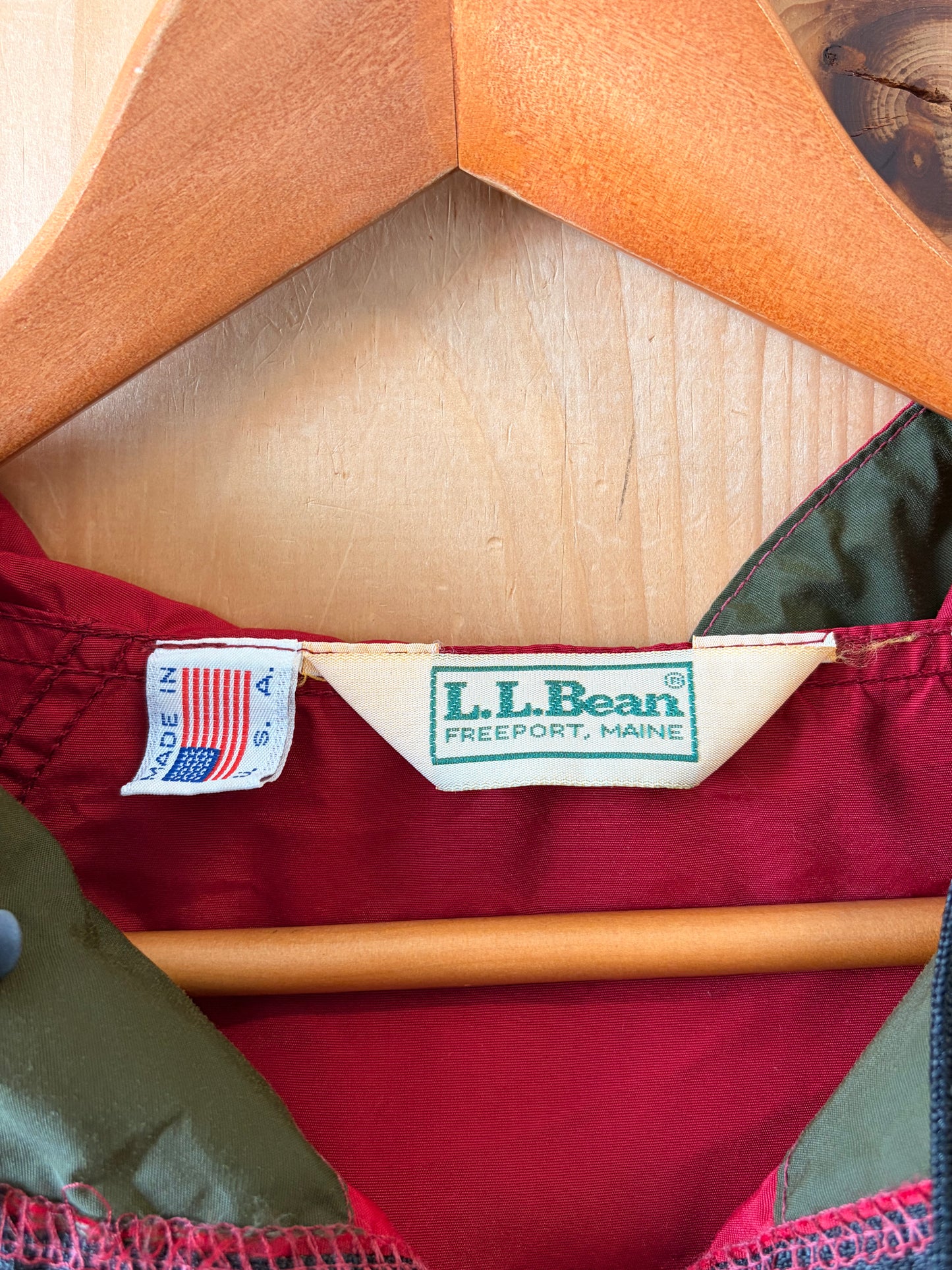 Vtg L.L. Bean Anorak Color Block Windbreaker : L