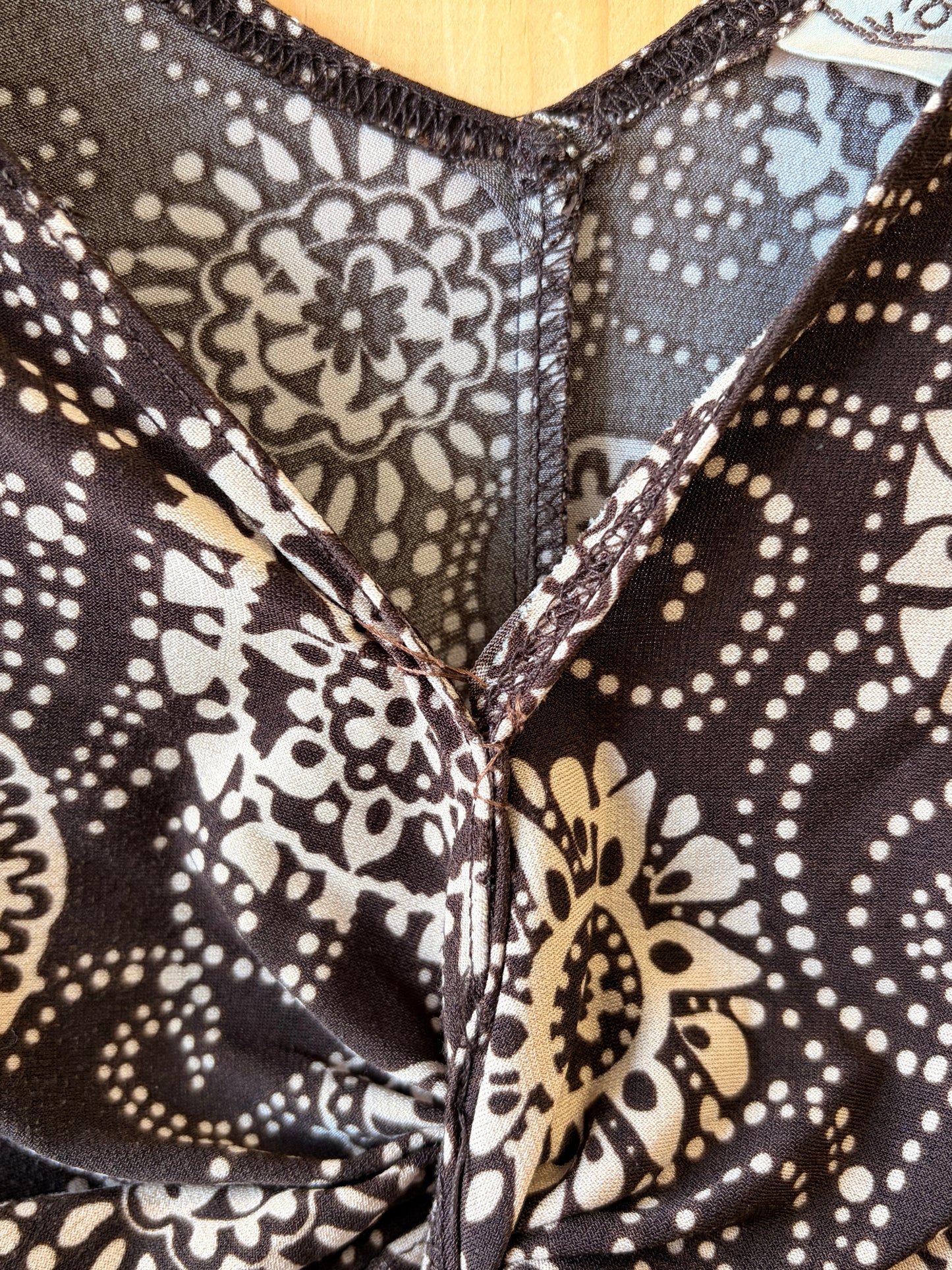 Pink & Brown Patterned Dress : S/M