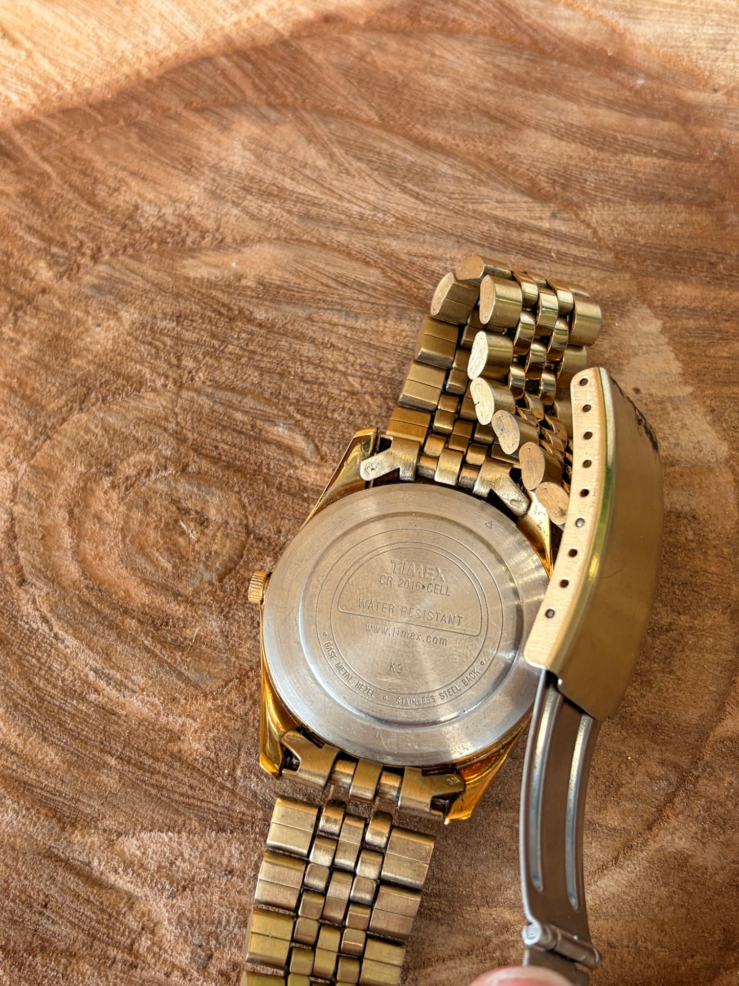 Vtg Timex Gold Tone Watch (Untested - As Is)