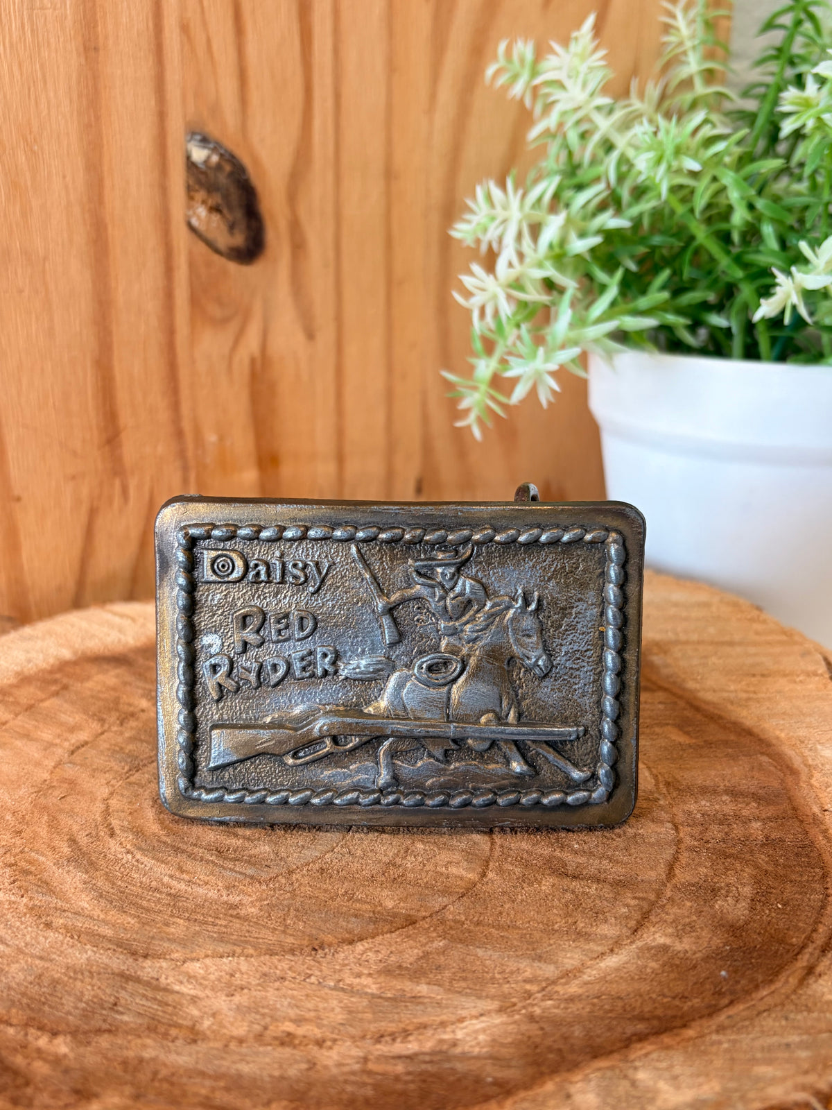 Daisy Red Rider Belt Buckle