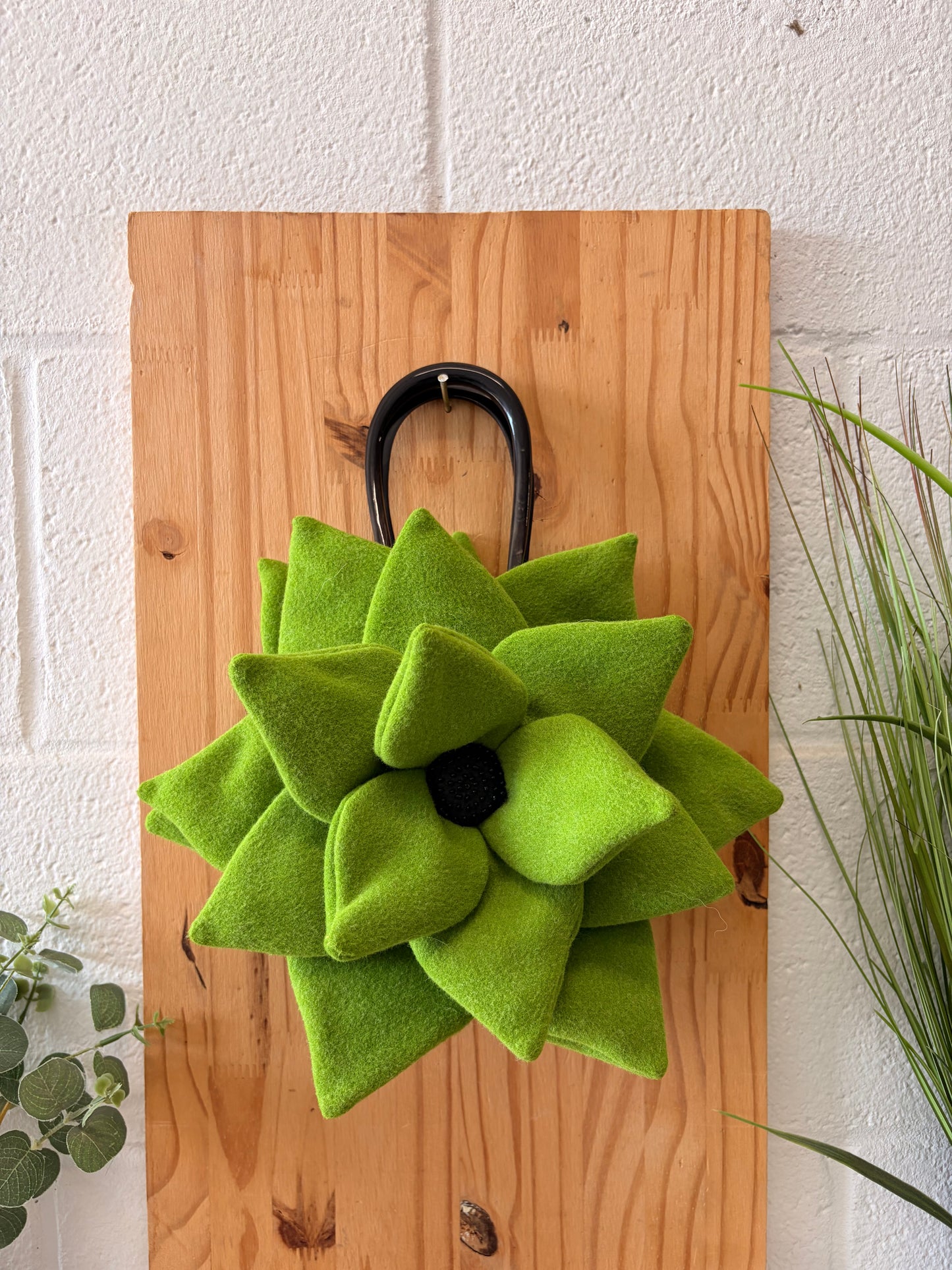 Little Green Succulent Flower Handbag