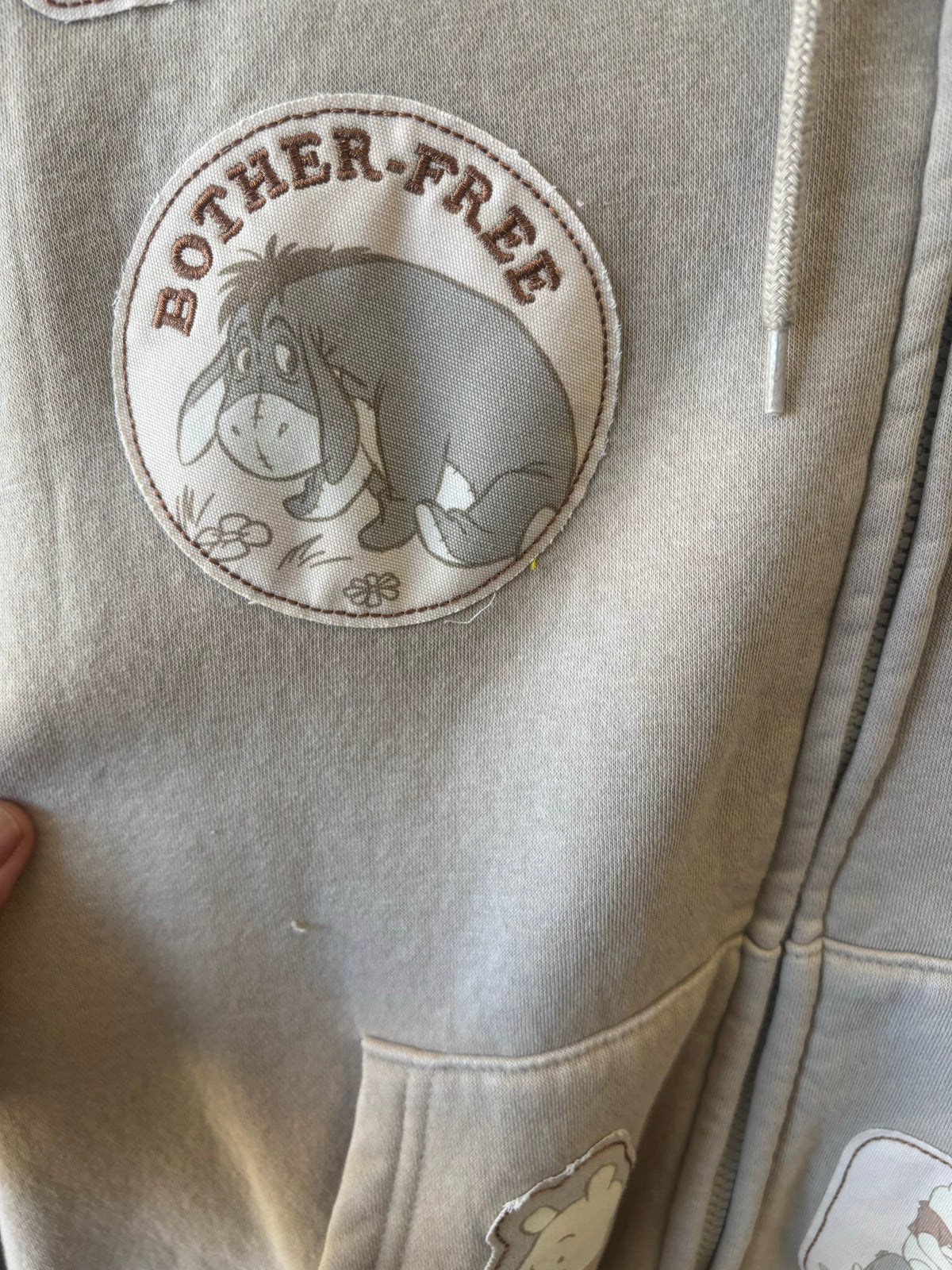 Winnie Pooh Zip Up Hoodie : XL