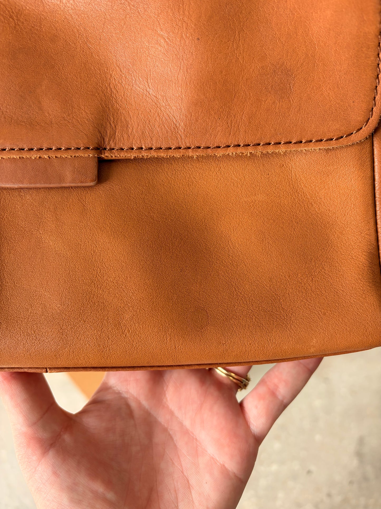 Brown Leather Lucky Purse