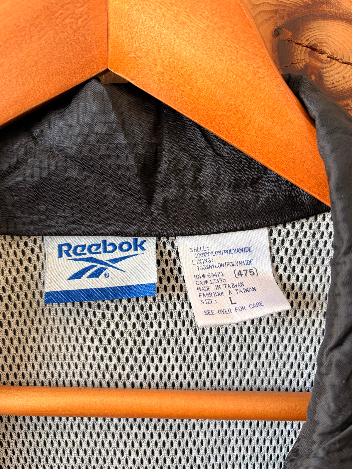 Vtg Reebok Windbreaker : L
