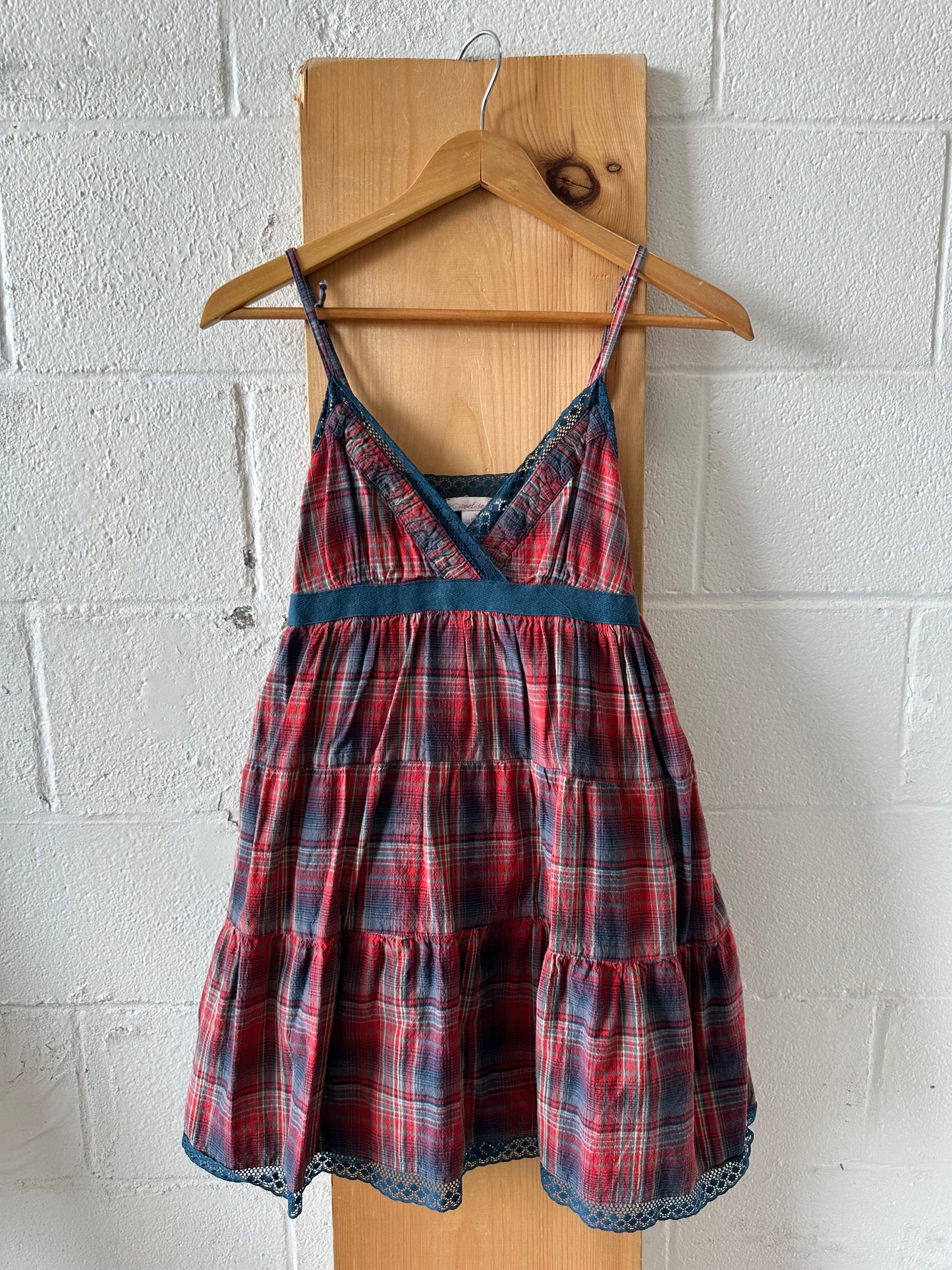 Plaid Mini Dress : XS/S