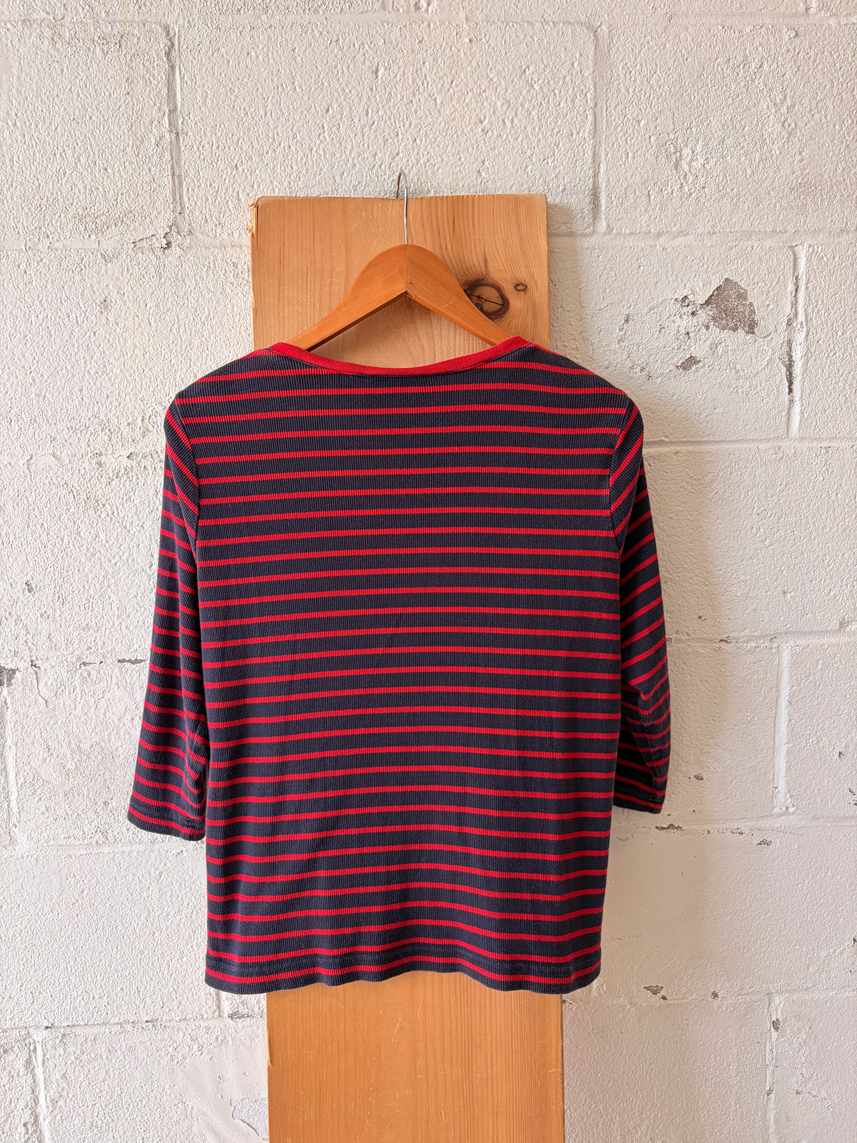 Red & Navy Striped Top : XL