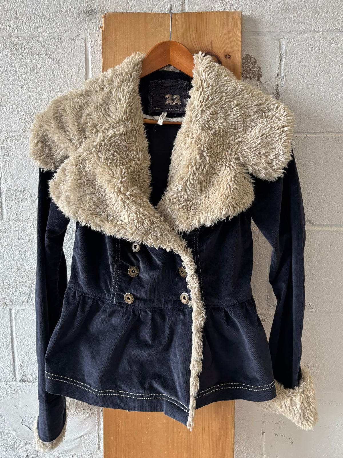 Y2K Penny Lane Style Blue Coat : S (As Is)