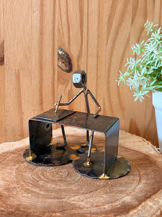 Little Metal Author Figurine