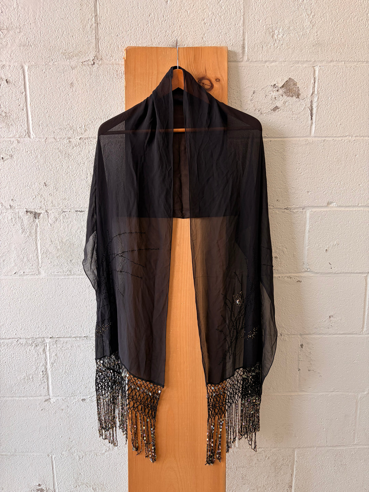Sue Wong Beaded Fringe Shall