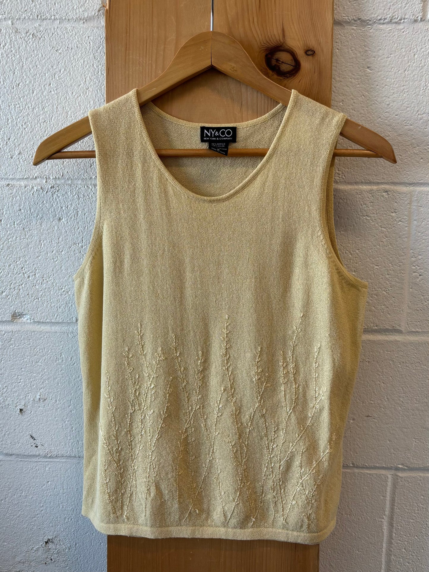 Vtg Yellow Tank : M