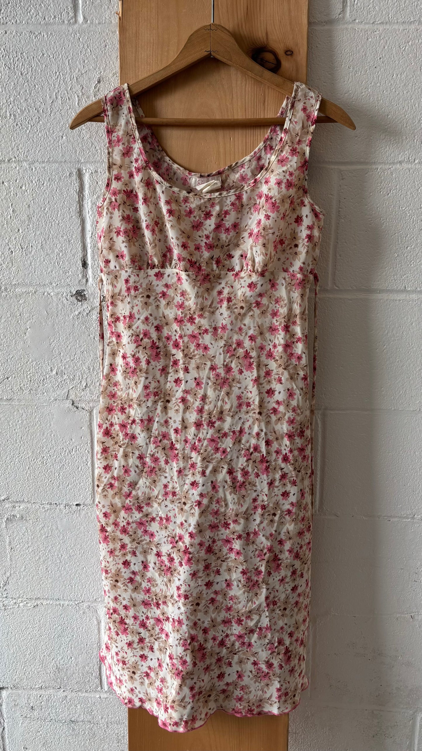 Pink Floral Dress : ~M