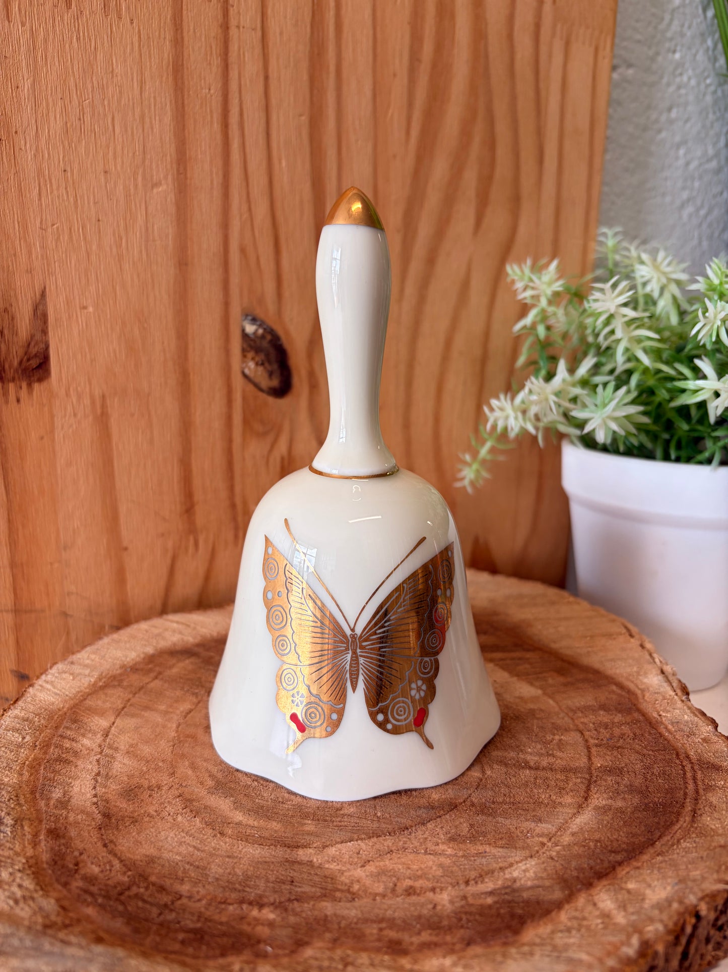 Vtg Porcelain Butterfly Bell (Local Pick Up Only)