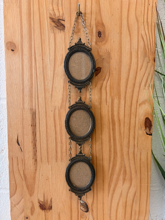 Vtg Hanging Oval Frame Trio (Local Pick Up Only)