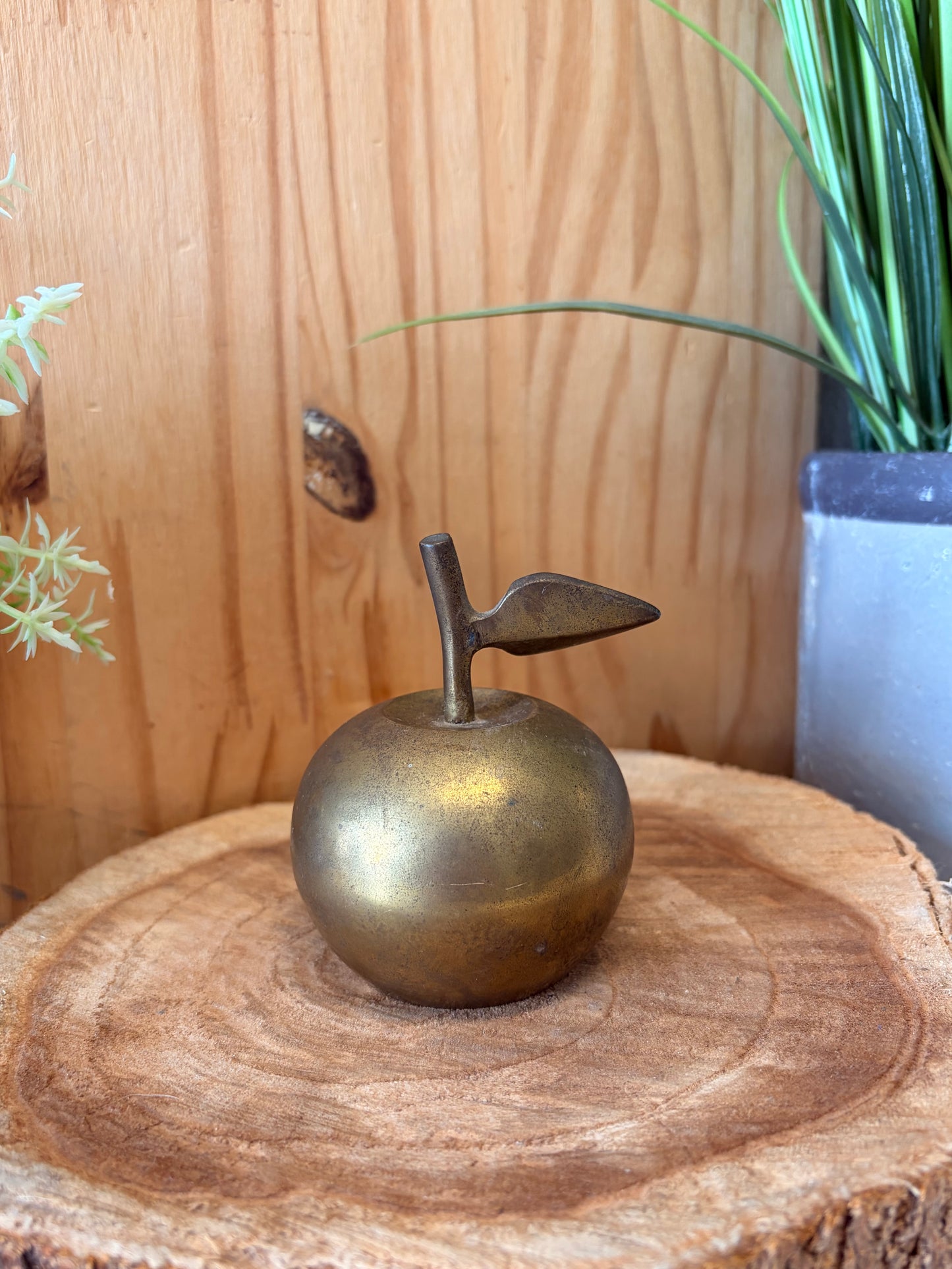 Vtg Bentonville Schools Brass Apple Bell