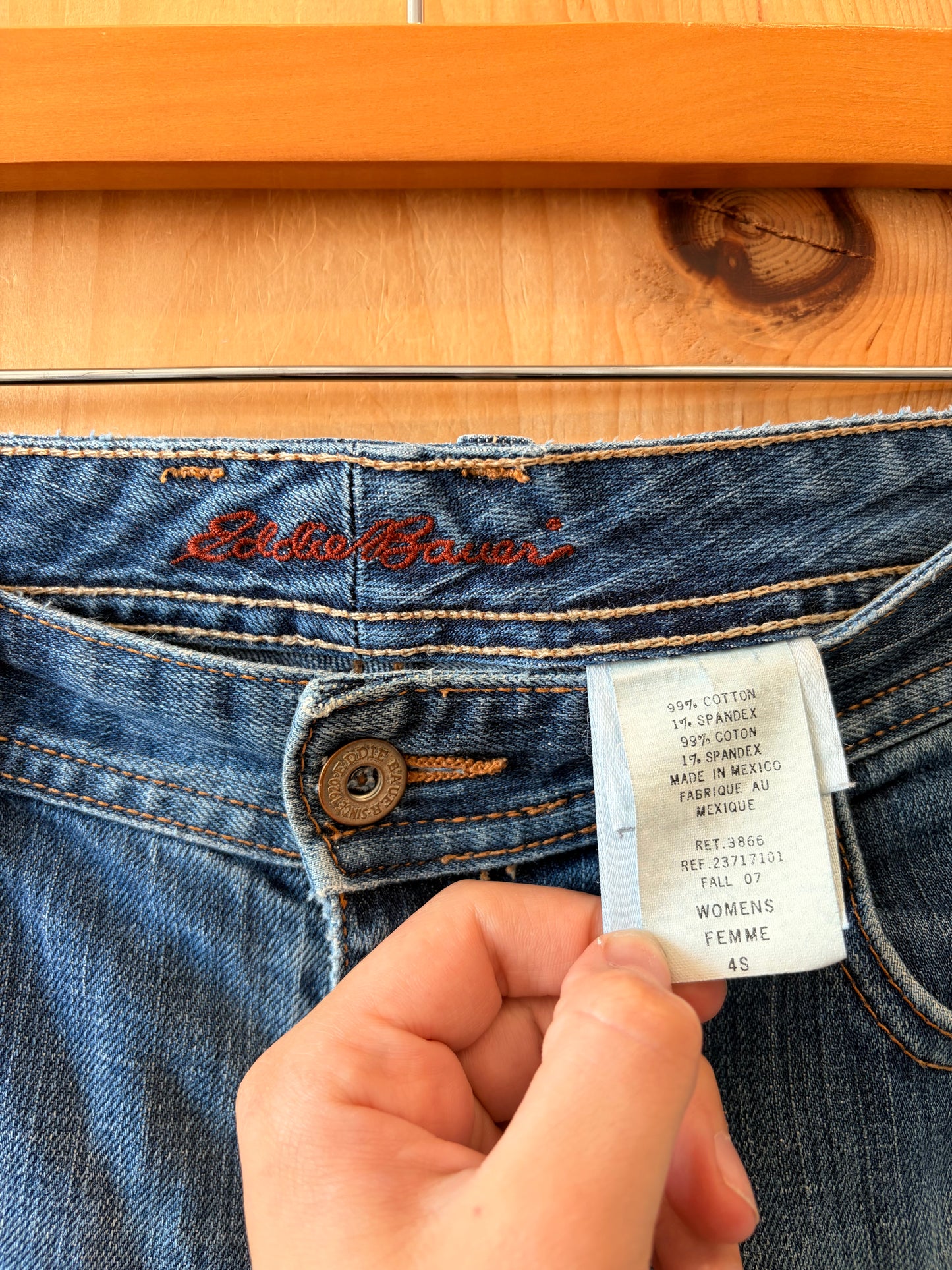 Reworked Purple Flare Jeans : 4S