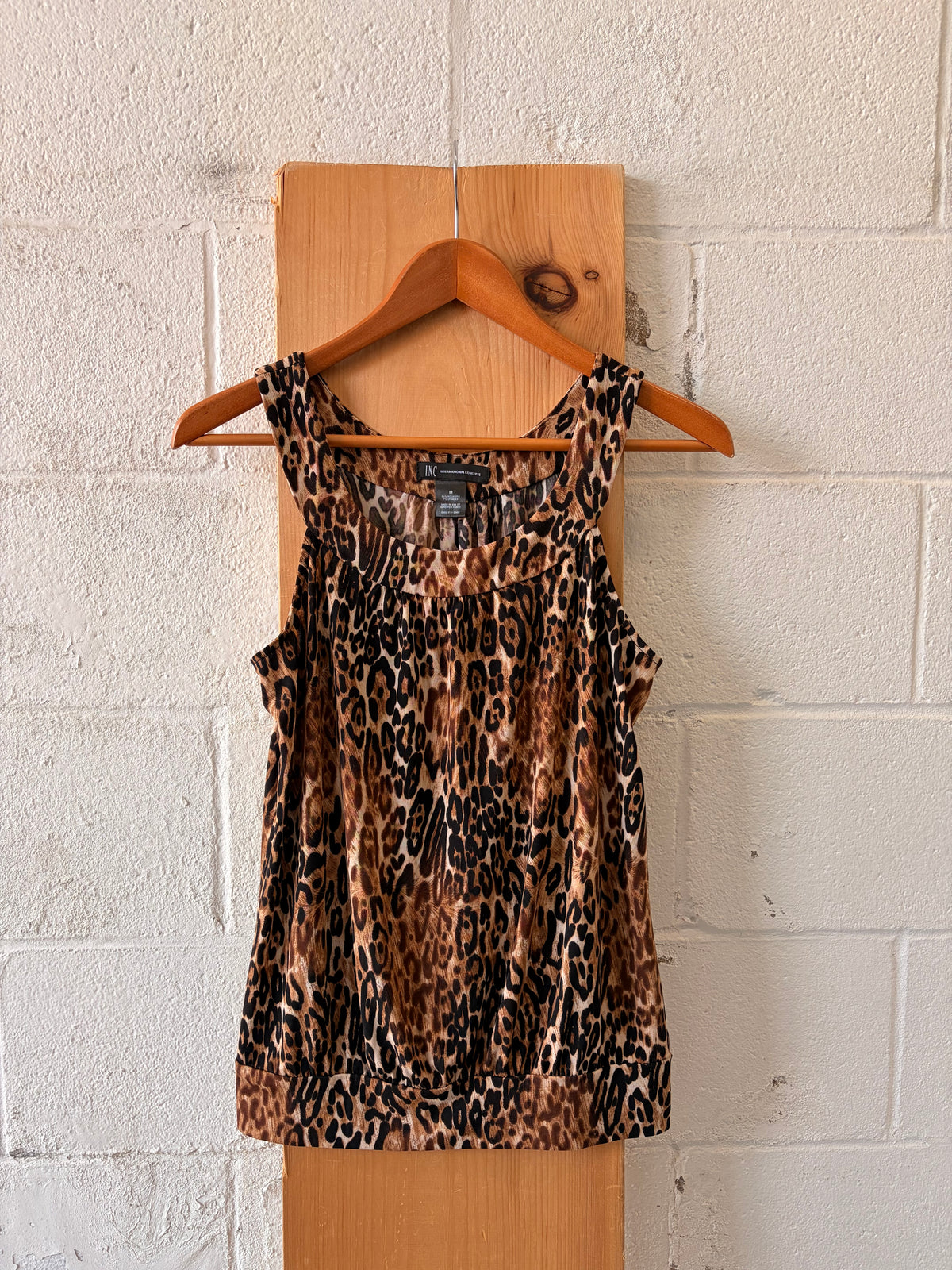 Leopard Print Tank Top : M