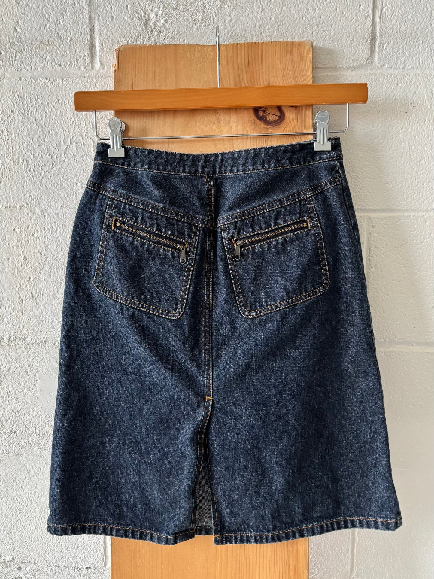 Dark Wash Denim Skirt : 2