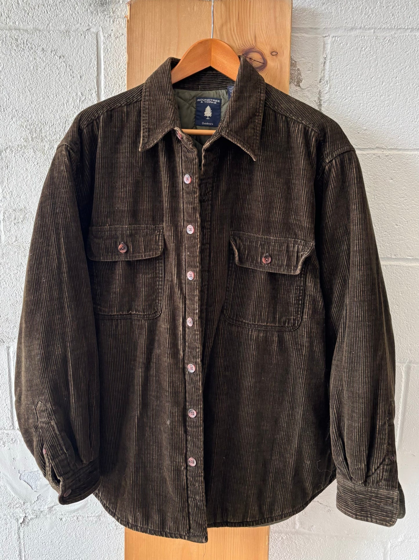 Vtg Roundtree & Yorke Corduroy Coat : L