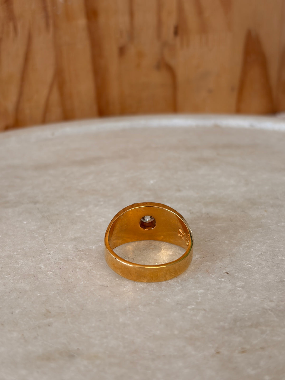 Vtg 14K HGE Gold Ring : Size 12.75