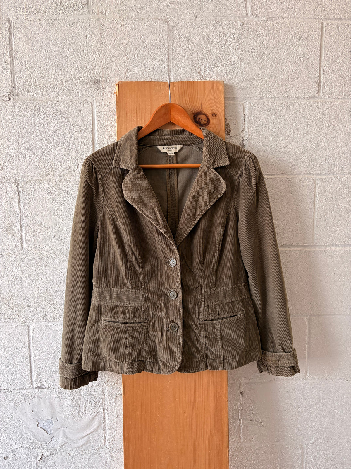 Green Corduroy Jacket : Petite L