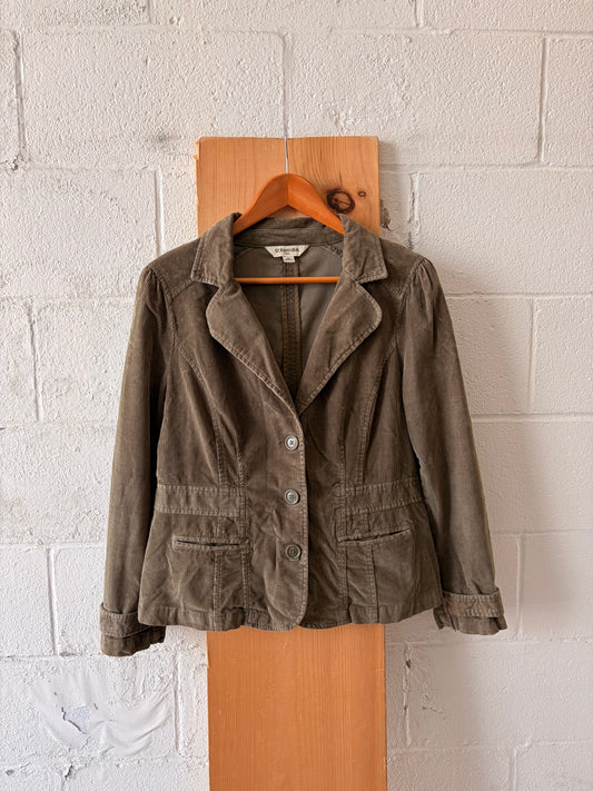 Green Corduroy Jacket : Petite L