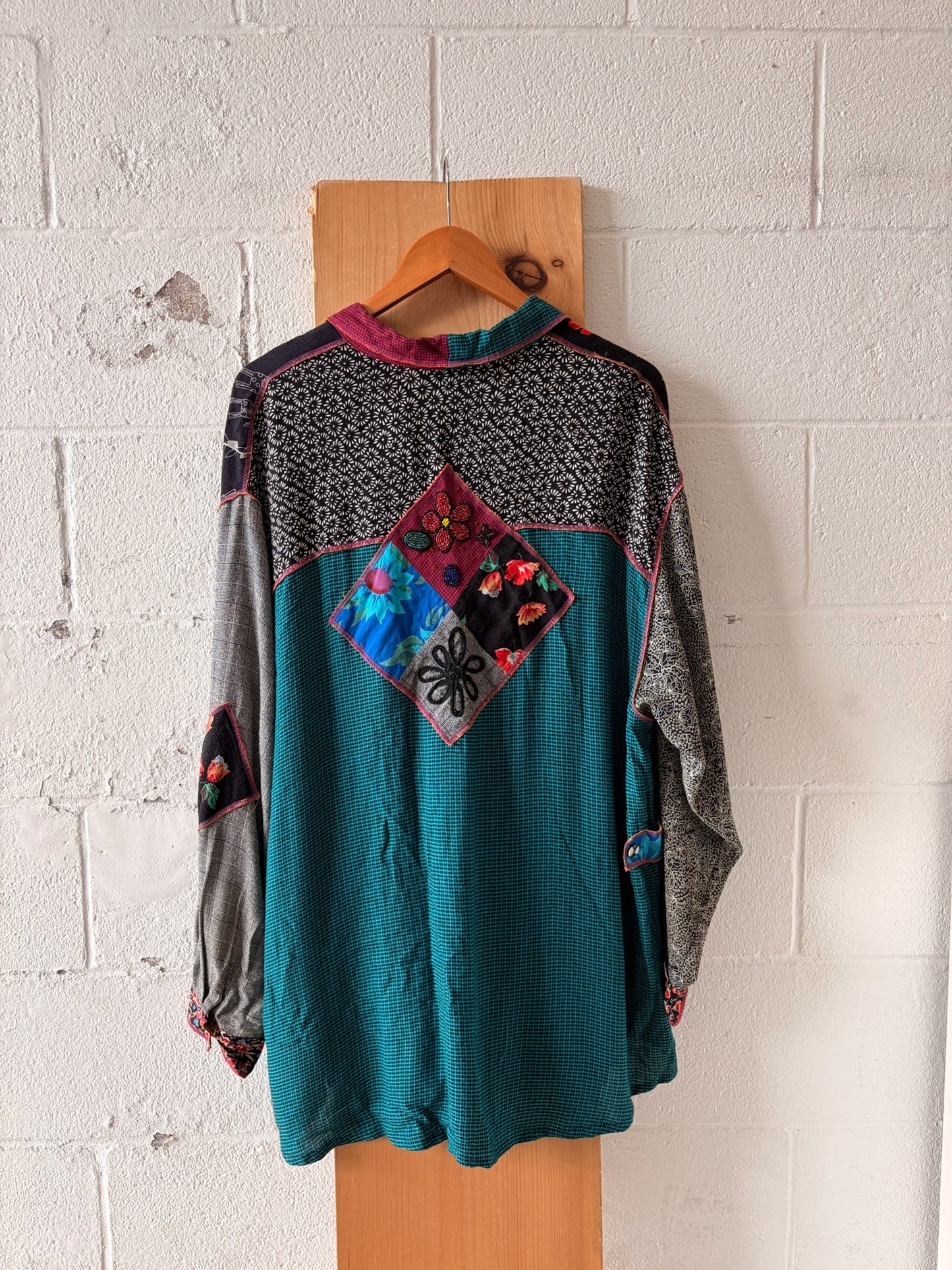 Patchwork Boho Top : 1X