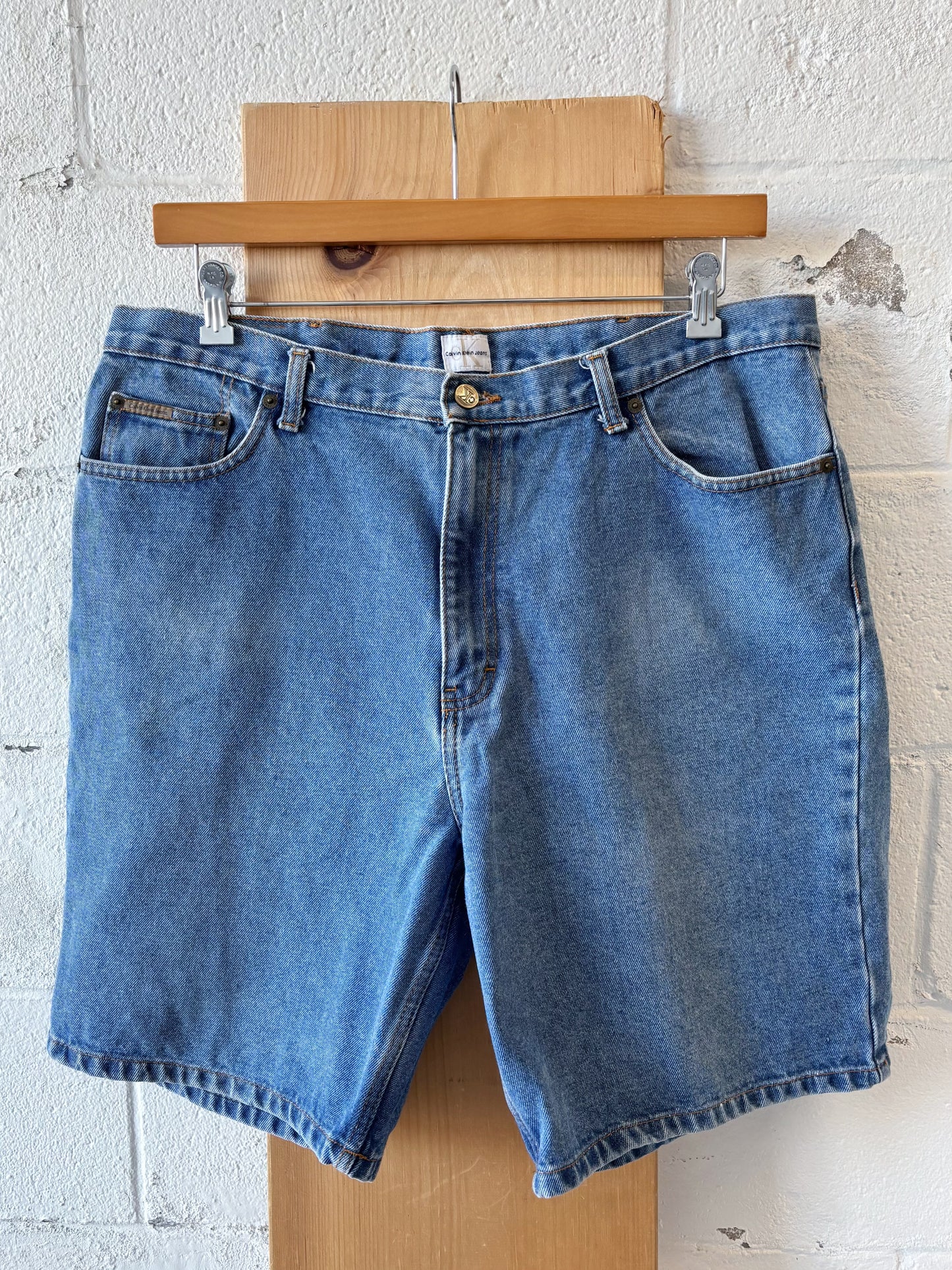 CK Denim Shorts : 40” W
