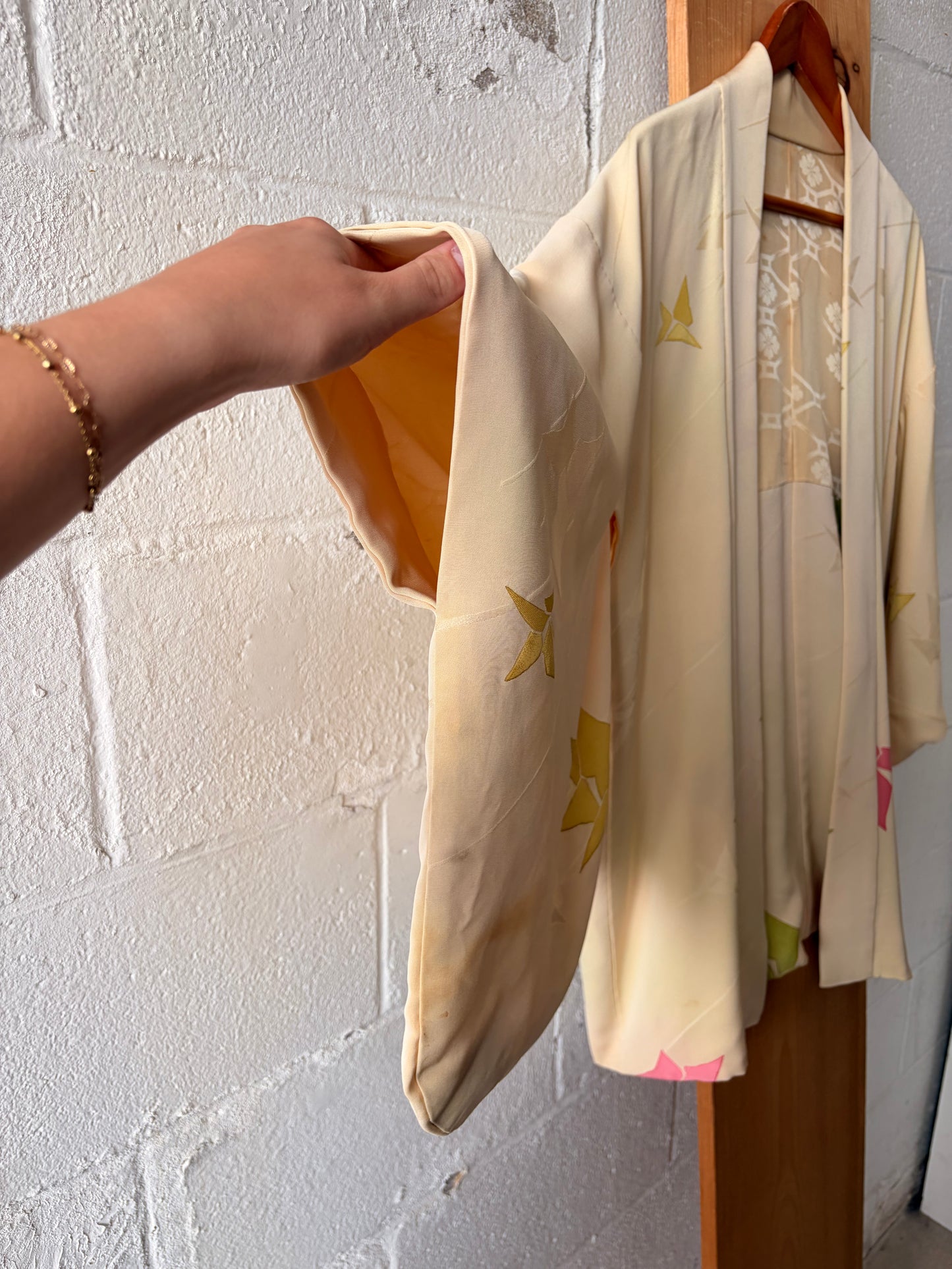 Vtg Light Haori Kimono Jacket (As Is)