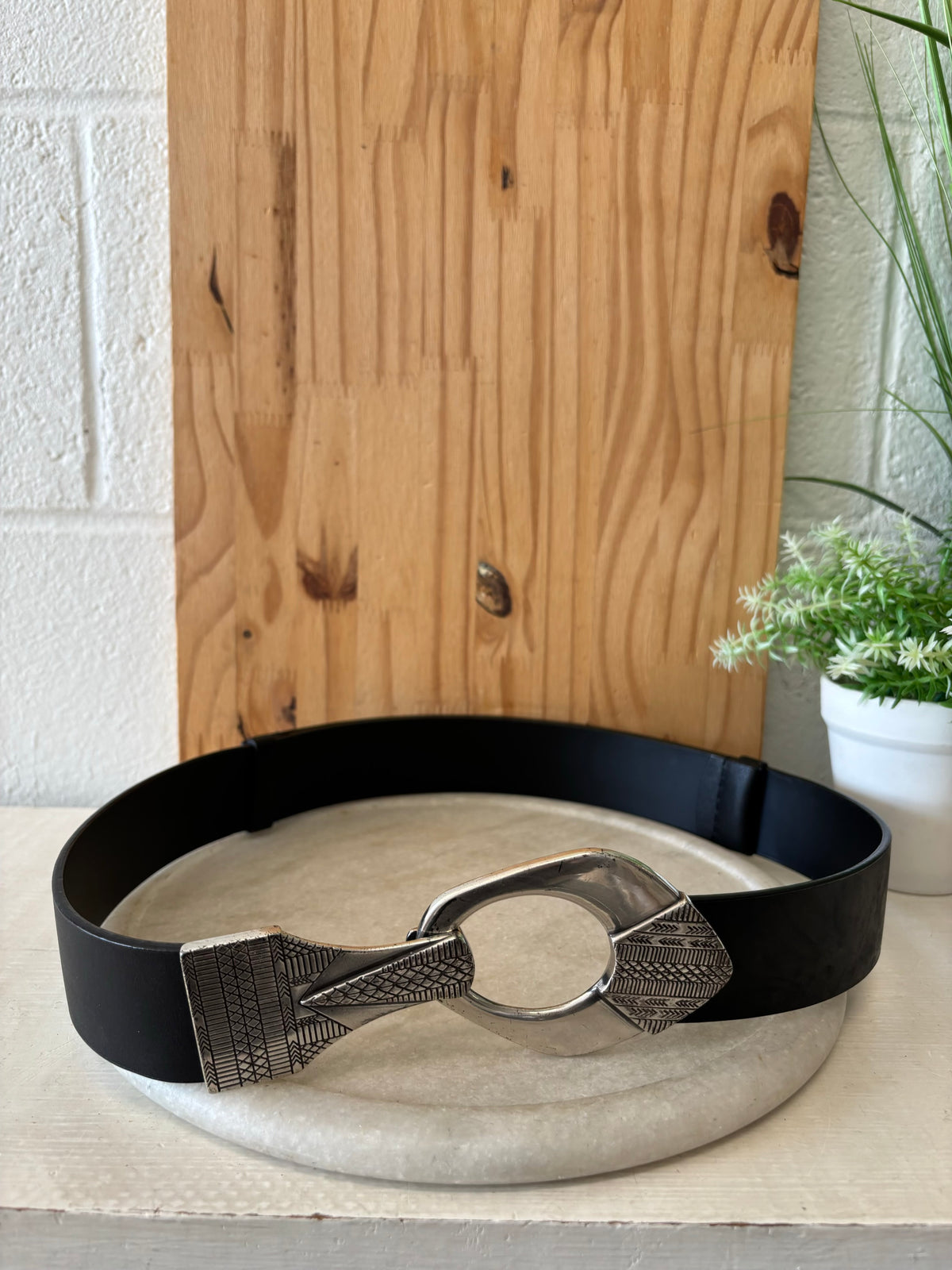 Chico’s Black Statement Belt : M/L