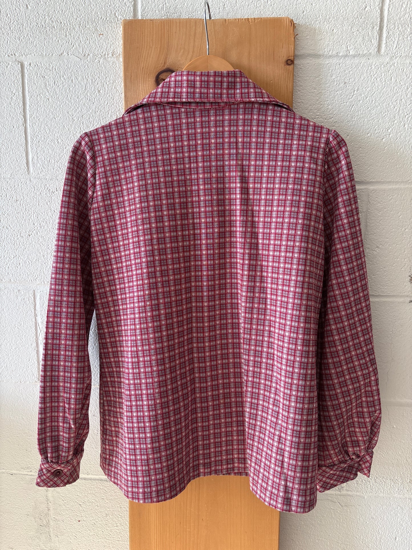 Vtg Plaid Button Up : M