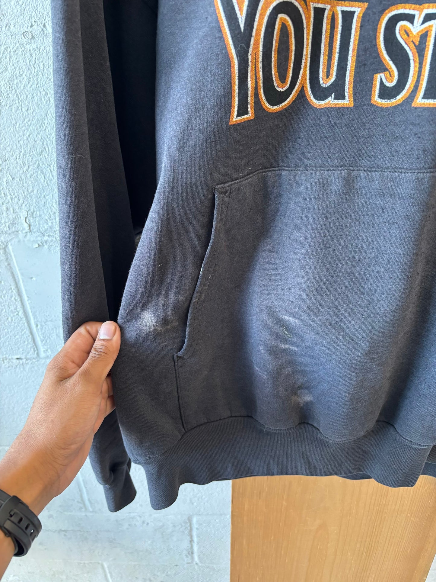 Vtg Motorcycle Hoodie : 2XL