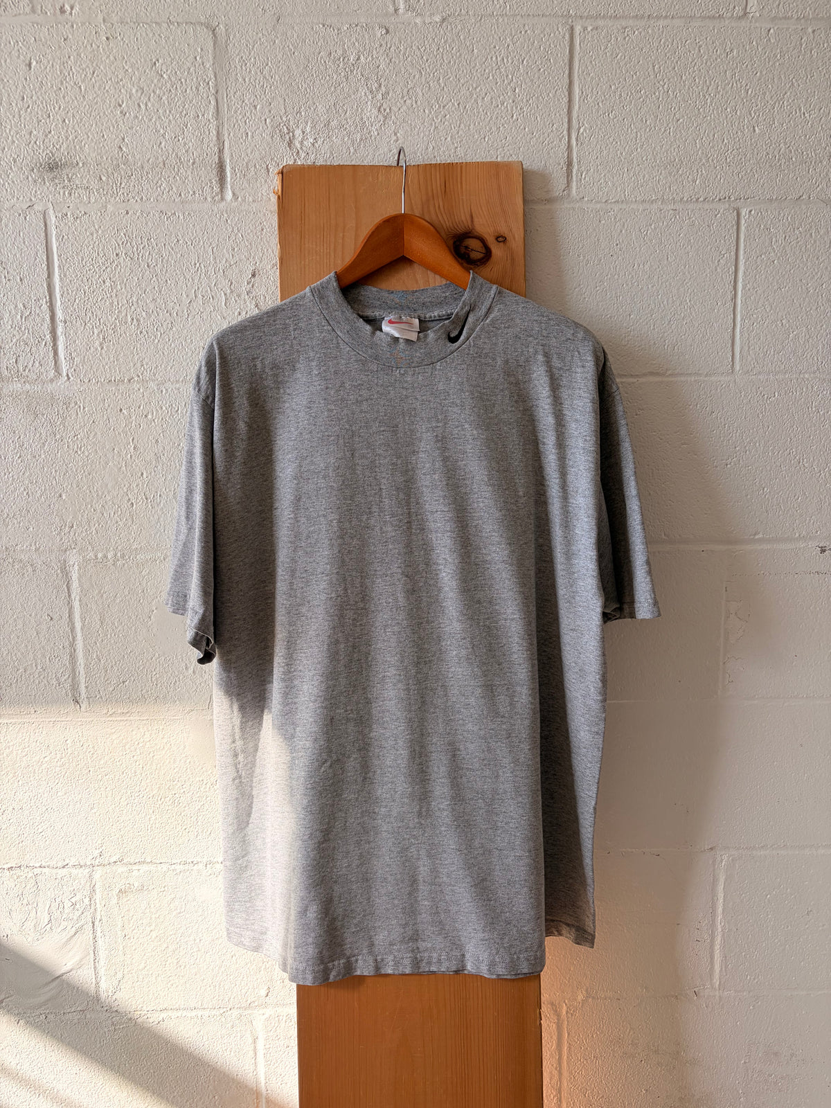 90’s Gray Nike Mock Neck Tee : XL