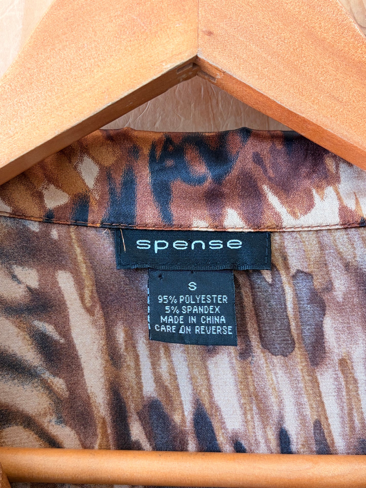 Abstract Brown Blouse : S
