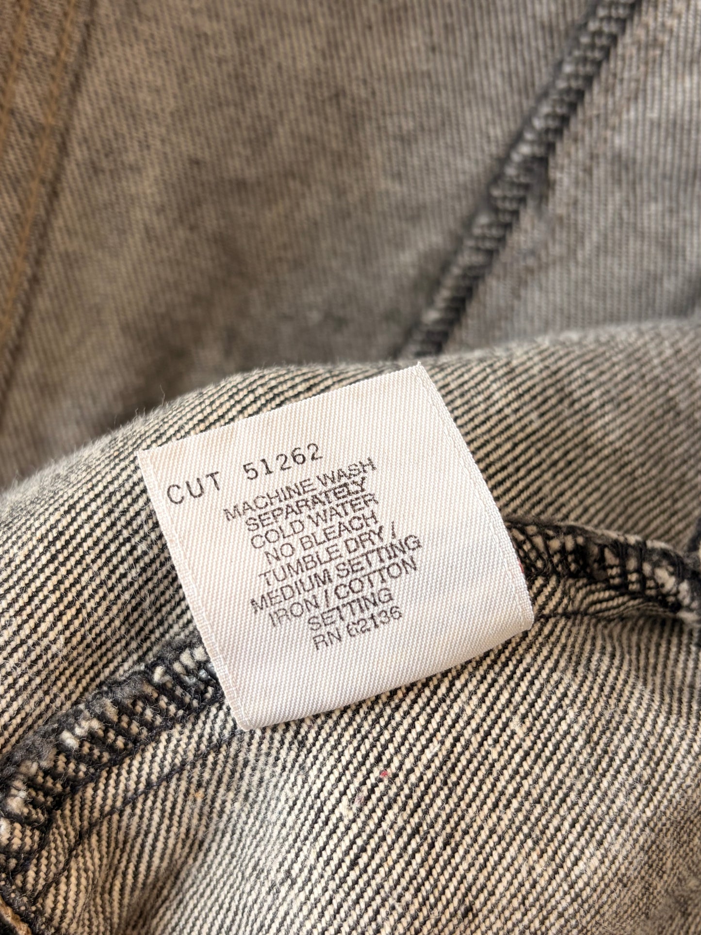 Vtg Guess Black Denim Jacket : S/M