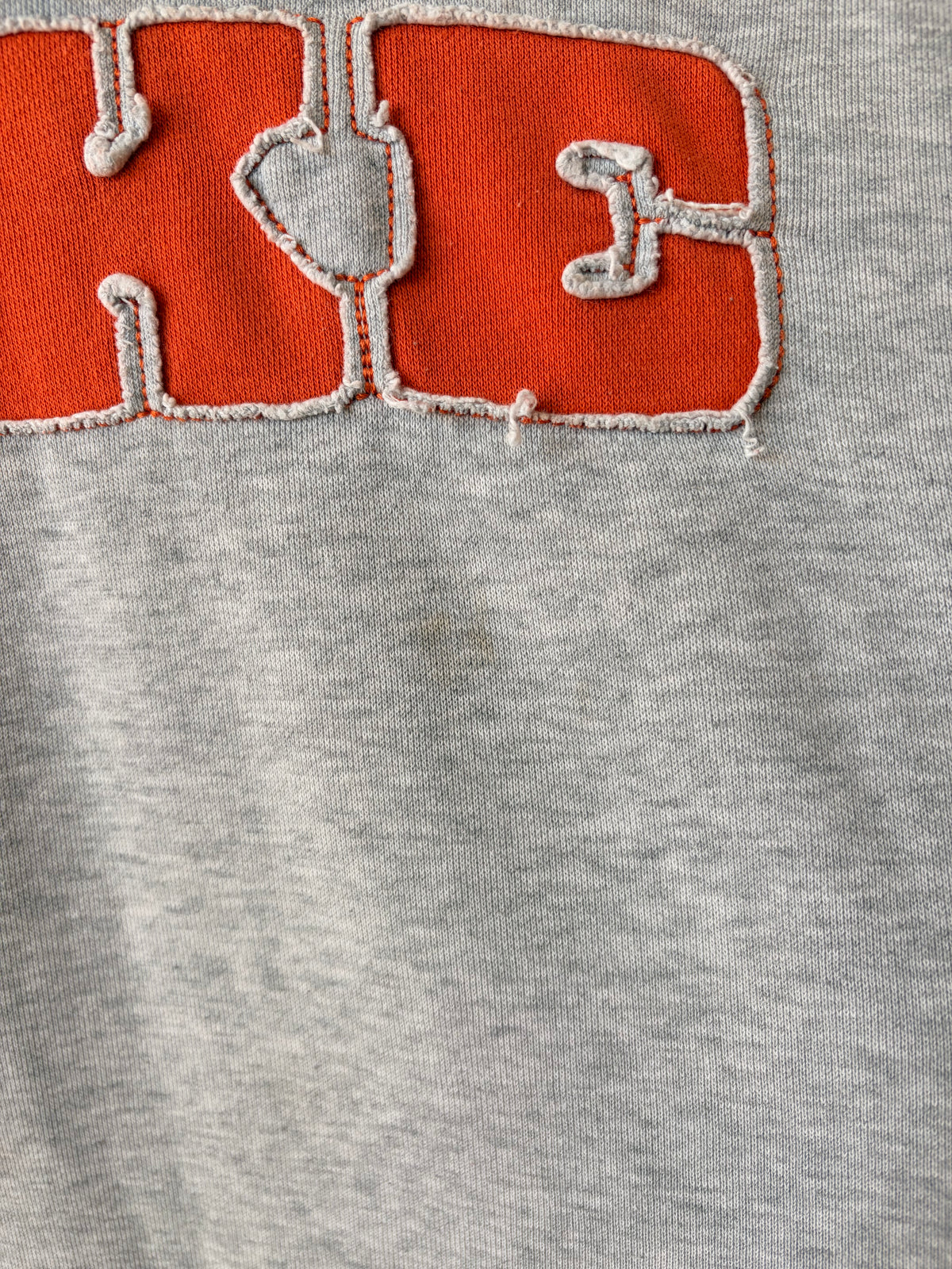 Vtg Orange & Gray Nike Hoodie : XL