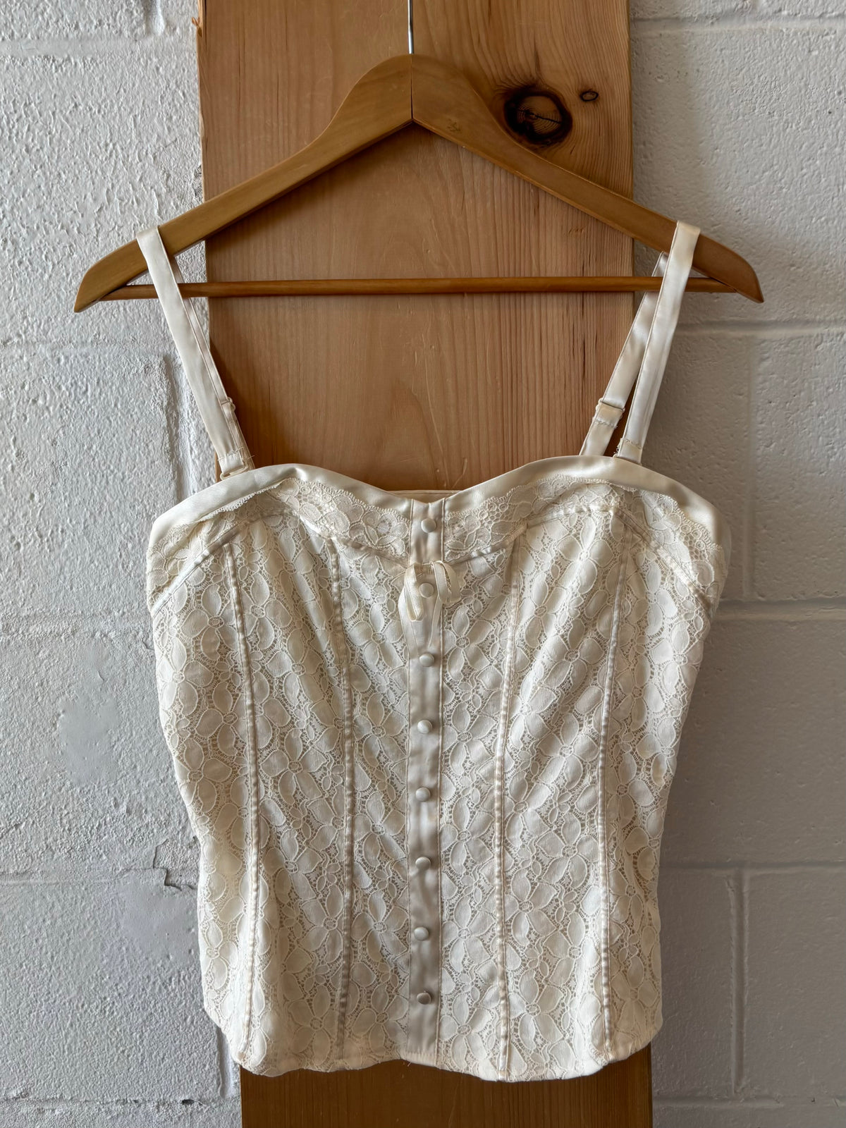Ivory Corset Top : M