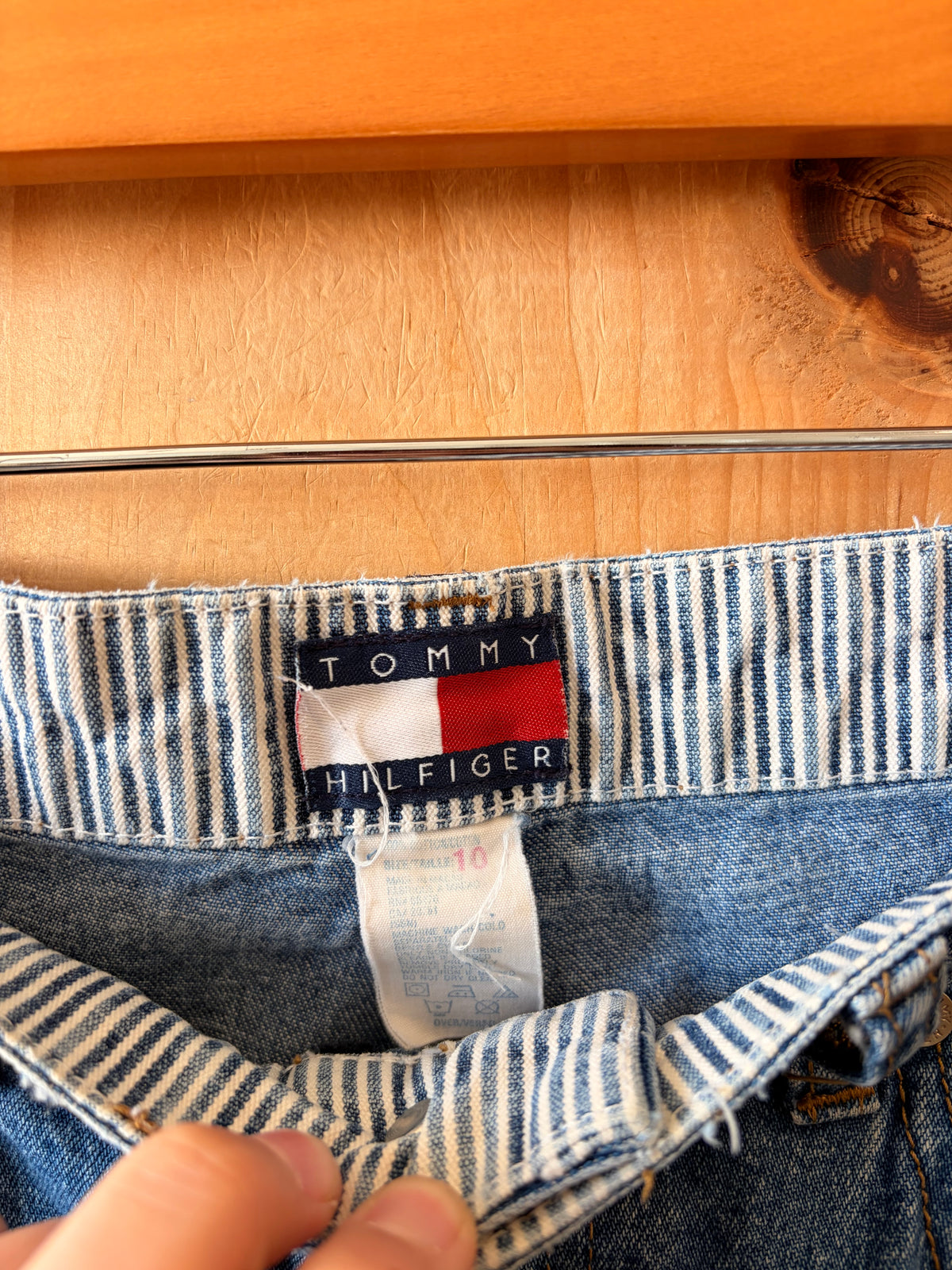 Vtg Tommy Hilfiger Cargo Jeans : 10