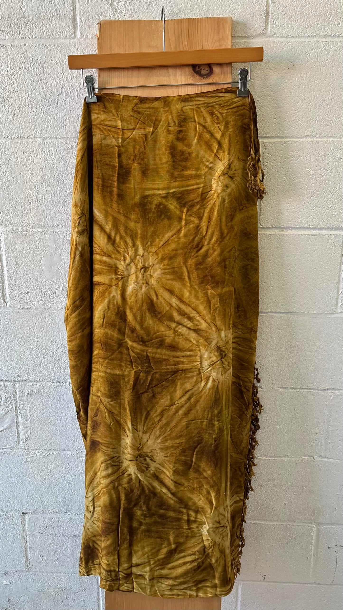 Earthy Fringe Scarf : 31” x 84”