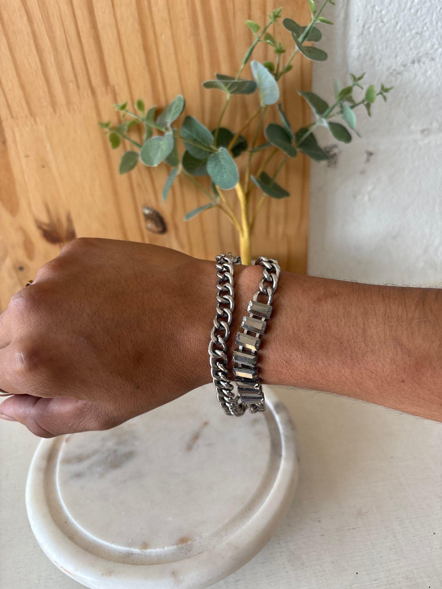 Silver Tone Chain Bracelet