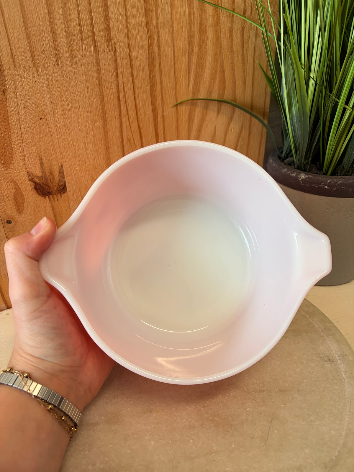 Vtg Pyrex Pink Gooseberry Bowl Trio (Local Pick Up Only)