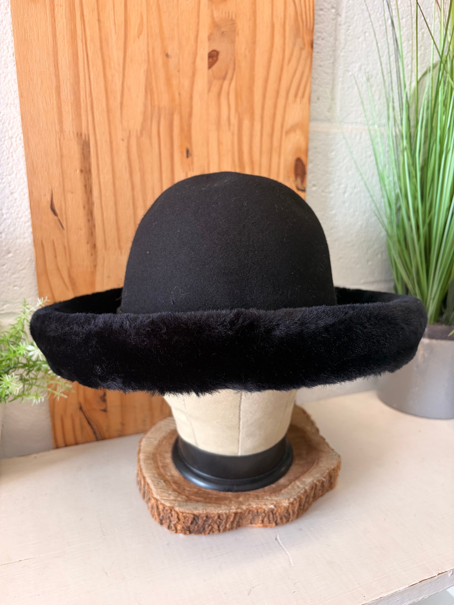 Vtg Black Wool Betmar Hat (Local Pick Up Only)