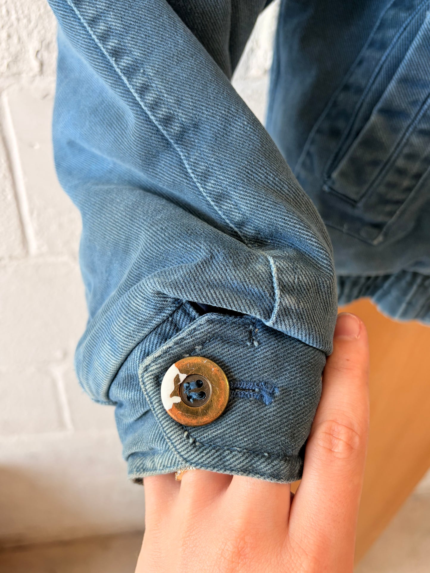 Vintage London Fog Blue Bomber Jacket : S