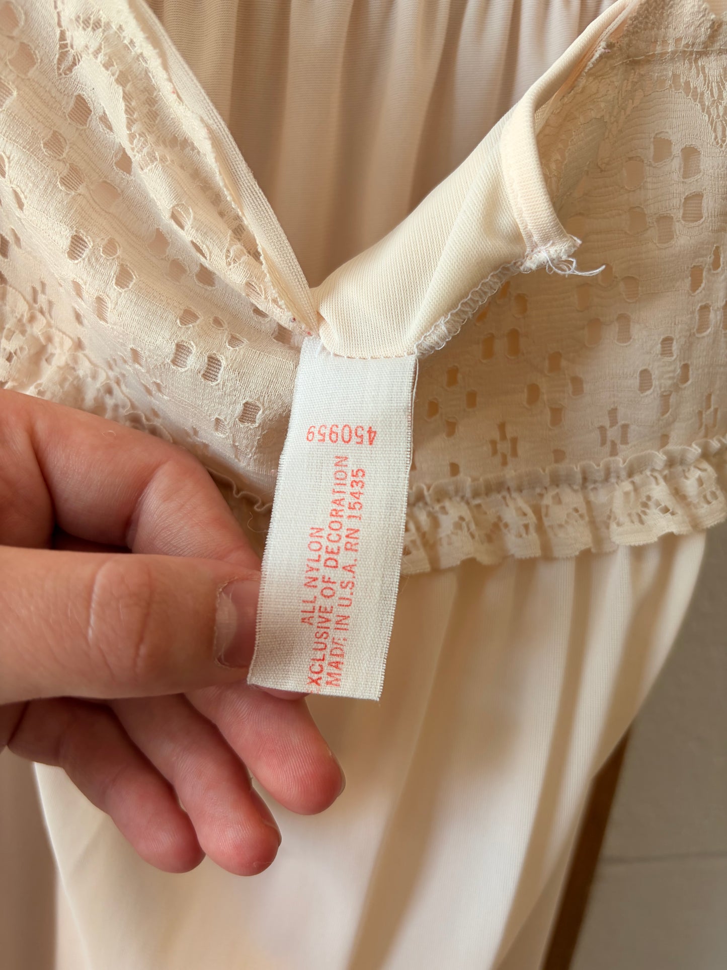 Vtg Blush Slip Dress : L