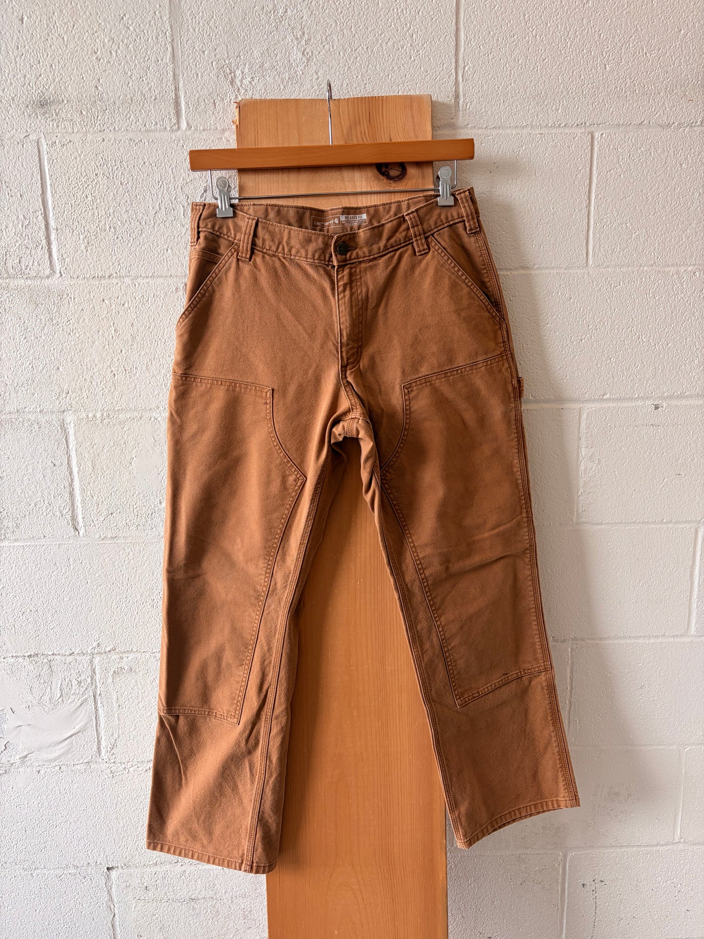 Carhartt Tan Double Knee Pants : 34x30