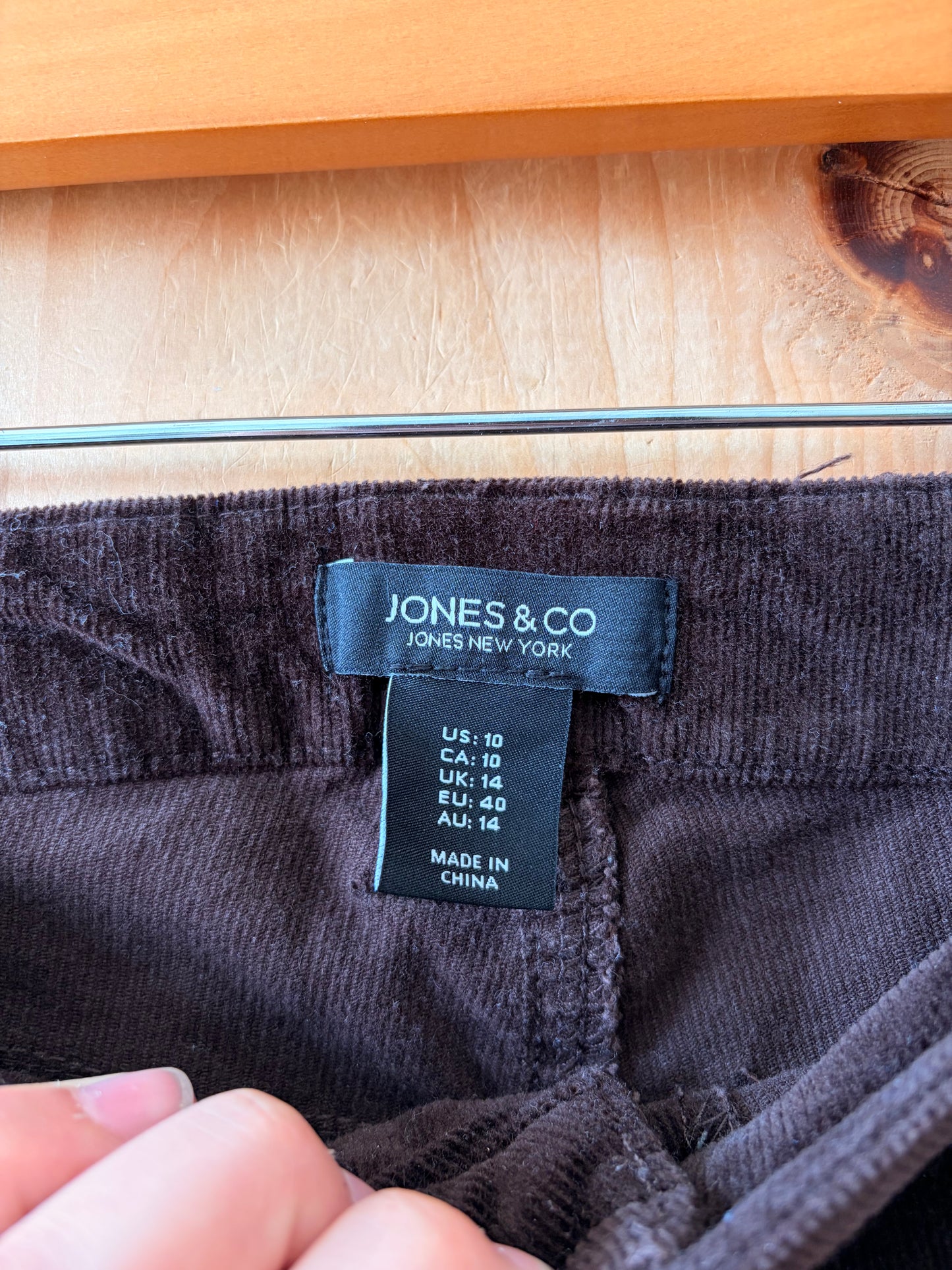Brown Corduroy Flare Pants : 10